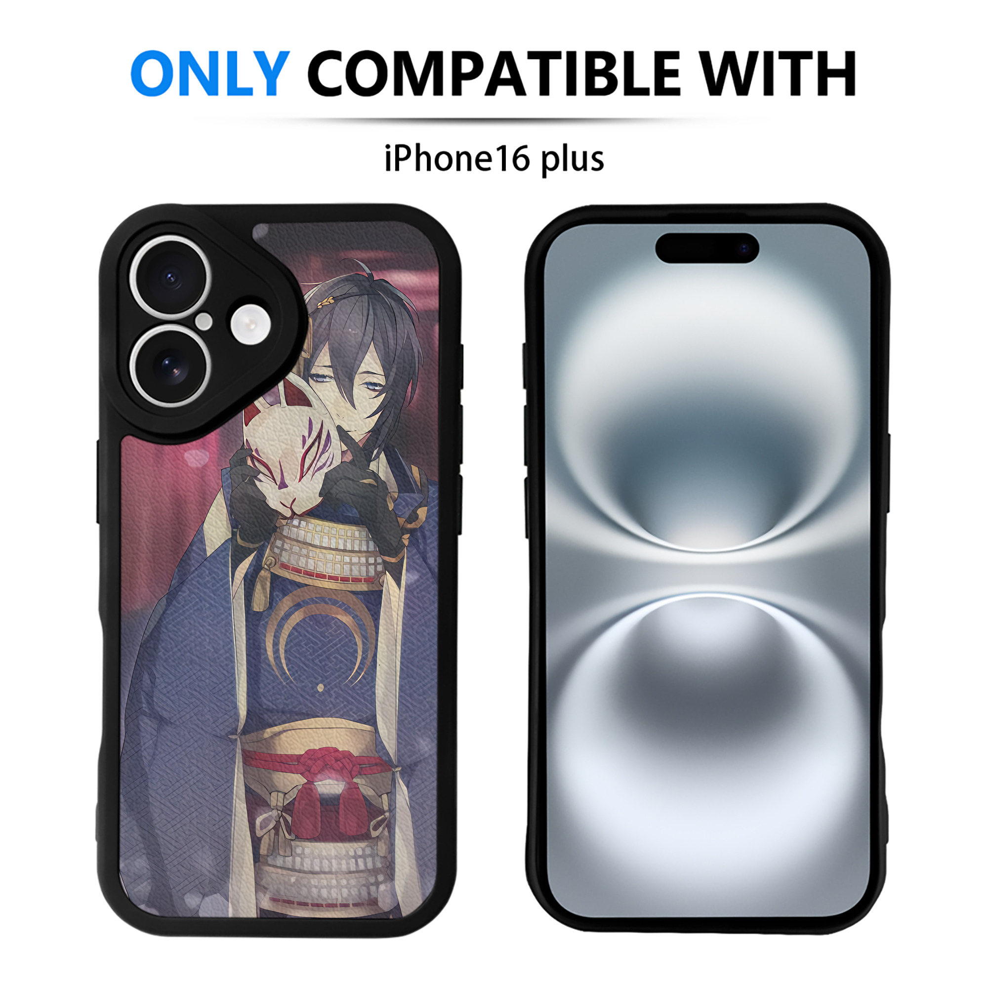 （画像用） 刀剣乱舞 Touken Ranbu 【iPhone 16シリーズ対応】シリコンスマホケース（レザー調） 材質：シリコン
